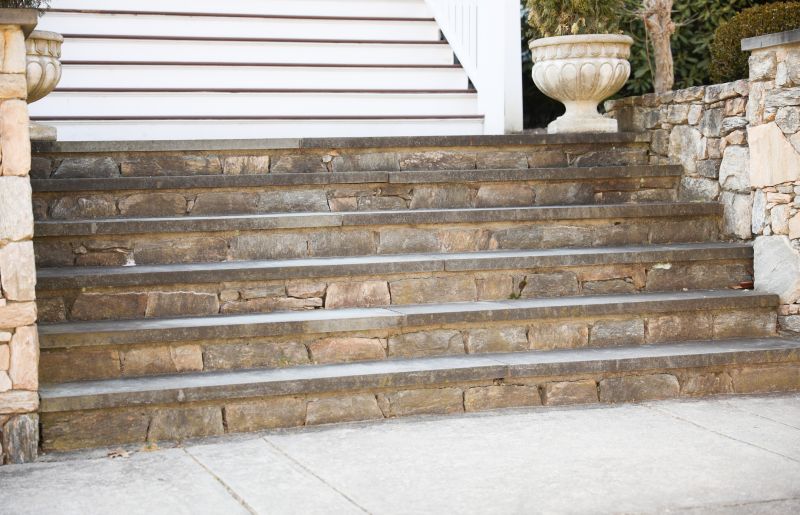Elegant Stone Front Steps