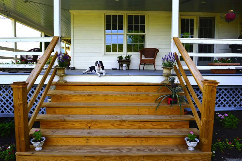 Wooden Front Steps